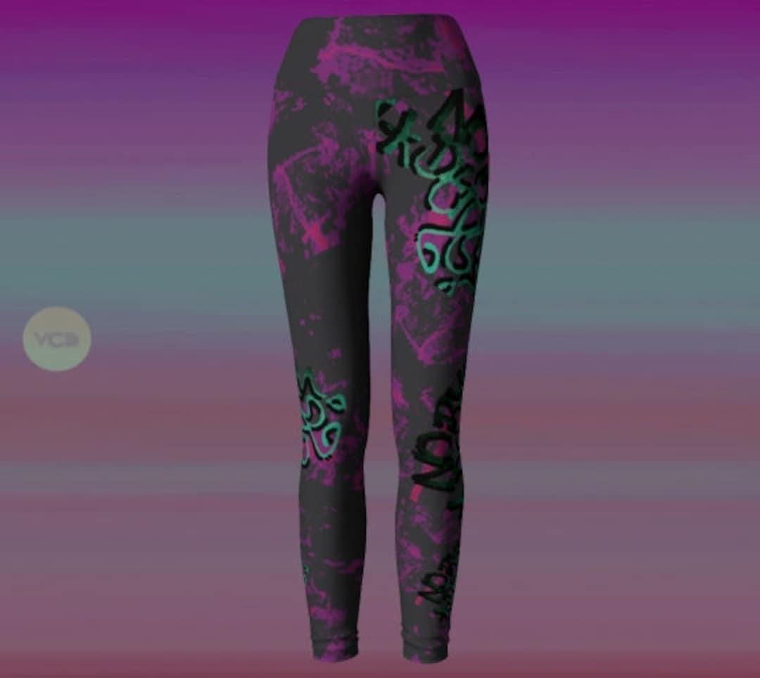 Abstract Graffiti Geometric Men's Leggings