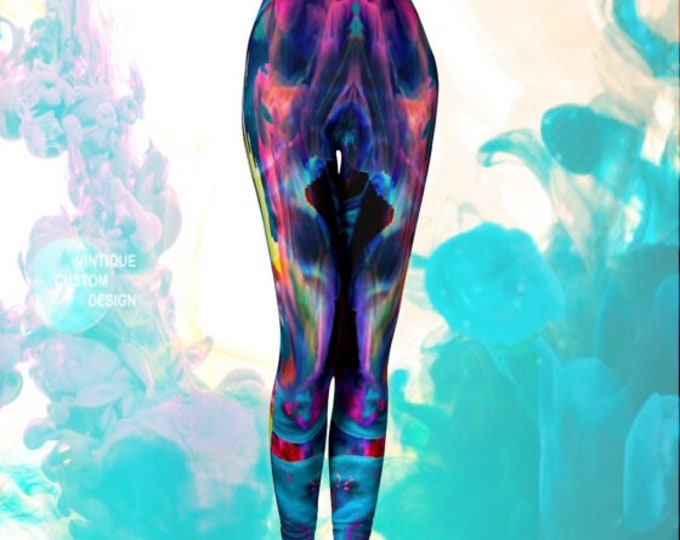 Rave Leggings Burning Man Clothing Festival Leggings Yoga Pants SEXY PRINT LEGGINGS Festival Fashion Colorful Art Leggings Sexy Yoga Pants