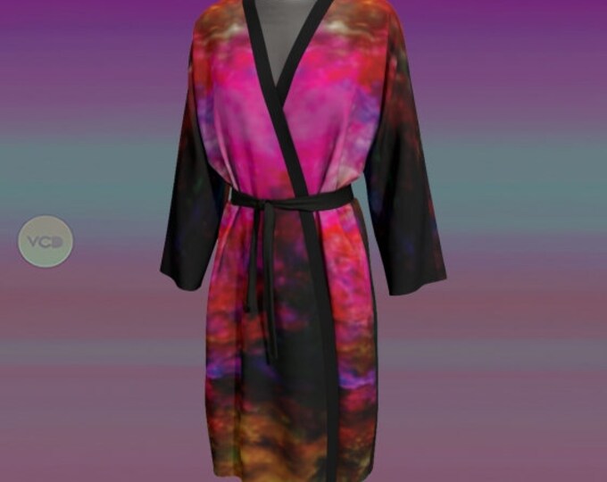 WOMENS ROBE PEIGNOIR Kimono Robe Japanese Style Kimono Robe Long Kimono Women's Robes Mothers Day Gifts Designer Luxury Robe Lingerie Robe