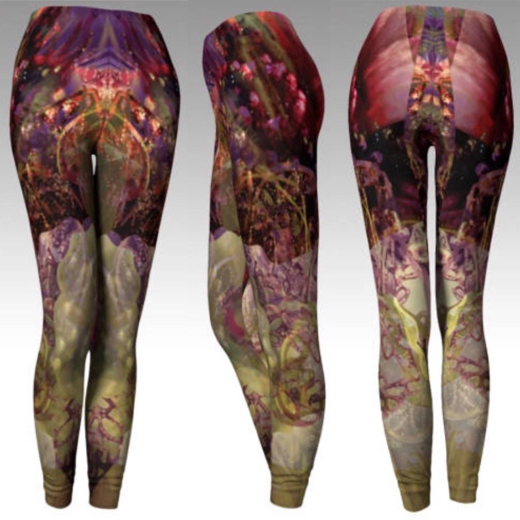 Yoga pants printed  Womens yoga clothes, Yoga pants women, Printed yoga  pants