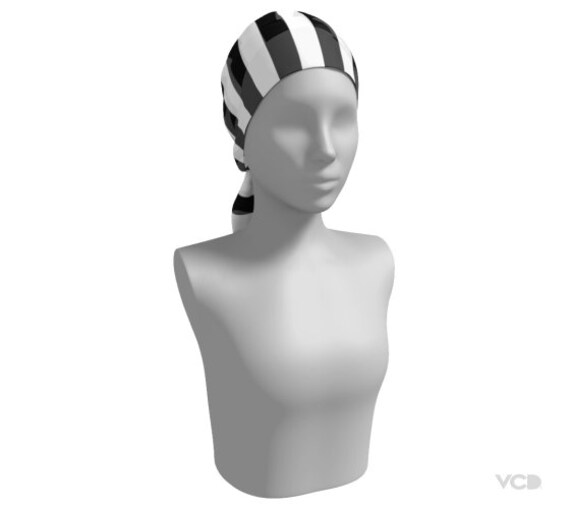 Black and White HALLOWEEN SCARF Designer Fashion Scarves