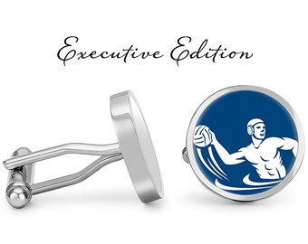 Gascoigne Handmade Ancient Polo Player Pattern Cufflinks