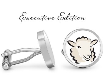 Border Collie Cuff Links Sheep Dog Pewter Cufflinks Farm Gift NEW