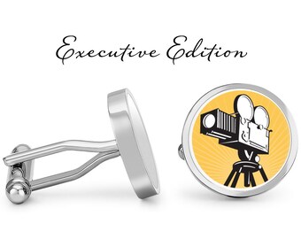Hollywood Movie Camera Cufflinks
