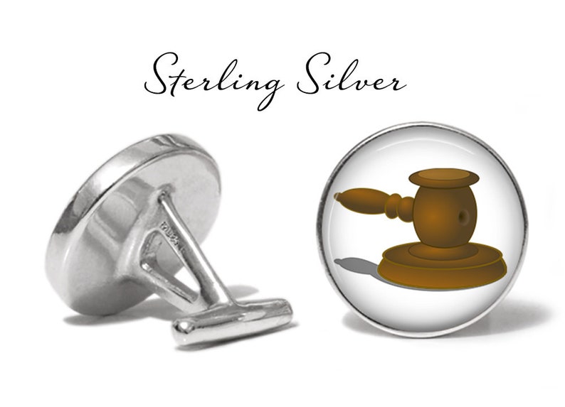 Pair Court Cuff Links Legal Cufflinks Judge Hammer Cufflinks Lifetime Guarantee Judge/'s Gavel Cufflinks S0552