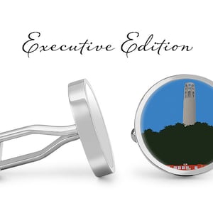 Coit Tower Cufflinks San Francisco Cuff Links (Lifetime Guarantee) S2004