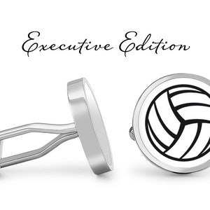 Cufflinks -  Water Polo Cufflinks - Water Polo Ball Cuff Links - Polo Wedding Cufflink (Pair) Lifetime Guarantee (S0602)