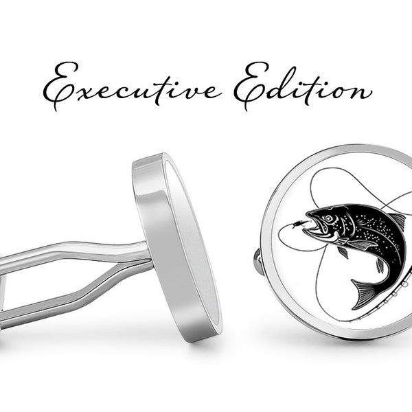 Fishing Cufflinks Etsy