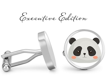 Panda Cufflinks Panda Bear Cuff Links Pandas Cufflink (Lifetime Guarantee) S1975