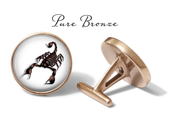 Oakmont Cufflinks Emperor Scorpion Cufflinks Scorpions Cuff Links Angled Edition