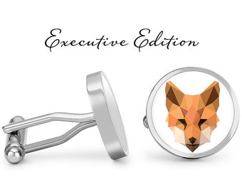 Fox Cufflinks Red Fox Cuff Links Foxes Cufflink (Lifetime Guarantee) S1677