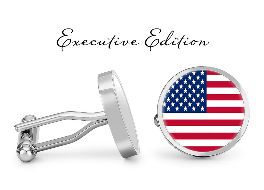 US Flag Cufflinks 4th of July Cufflinks American Flag Cufflinks USA
