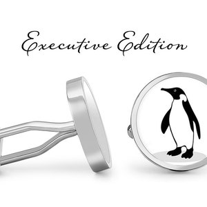 Penguin Cufflinks - Penguins Cuff Links (Lifetime Guarantee) S2632