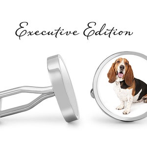 Basset Hound Cufflinks - Dog Cuff Links - Basset Cufflink (Pair) Lifetime Guarantee (S1148)