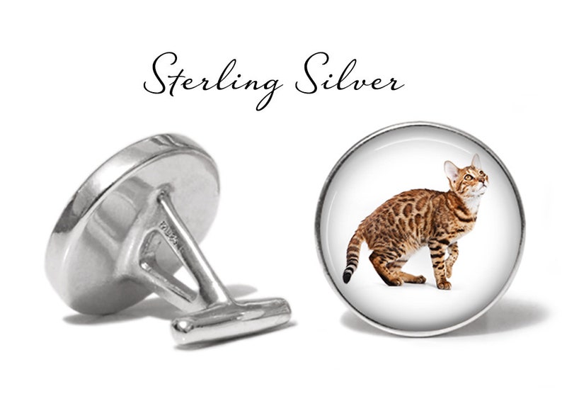 Bengal Cat Cufflinks Bengal Cufflinks Cats Cufflink pair Etsy