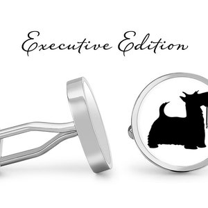 Scottish Terrier Cufflinks - Scottie Cuff Links - Scottie Dog Cufflink - Terriers Cuff Link (Pair) Lifetime Guarantee (S1380)