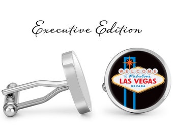 Gemelli Da Uomo A Forma Di Dadi – Argento – Tema Casinò/Vegas – Confezione Regalo E Panno - Foto 2