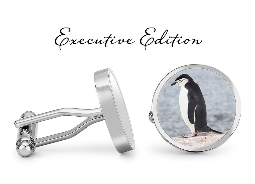 Chinstrap Penguin Cufflinks Penguin Cuff Links Penguins Etsy España