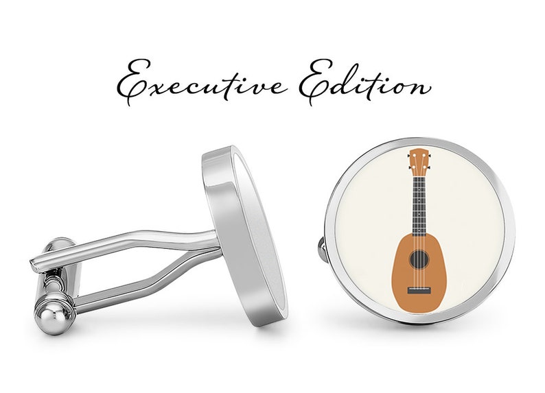 Lifetime Guarantee S1556 Ukulele Cufflinks Ukuleles Cuff Links Music Cufflink Hawaiian Cuff Link