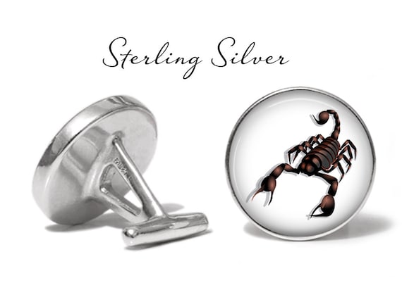 Oakmont Cufflinks Emperor Scorpion Cufflinks Scorpions Cuff Links Angled Edition