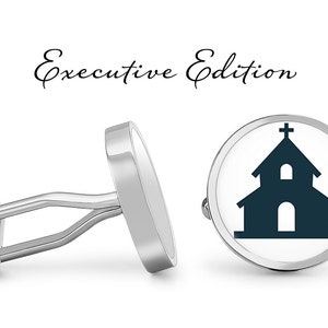 Church Cufflinks Sunday School Cuff Links Chapel Cufflink (Lifetime Guarantee) S2077