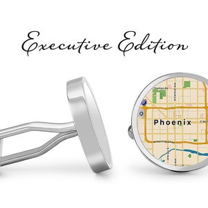 Phoenix Cufflinks Arizona Cuff Links City Carte Cufflink (Garantie à vie) S2137