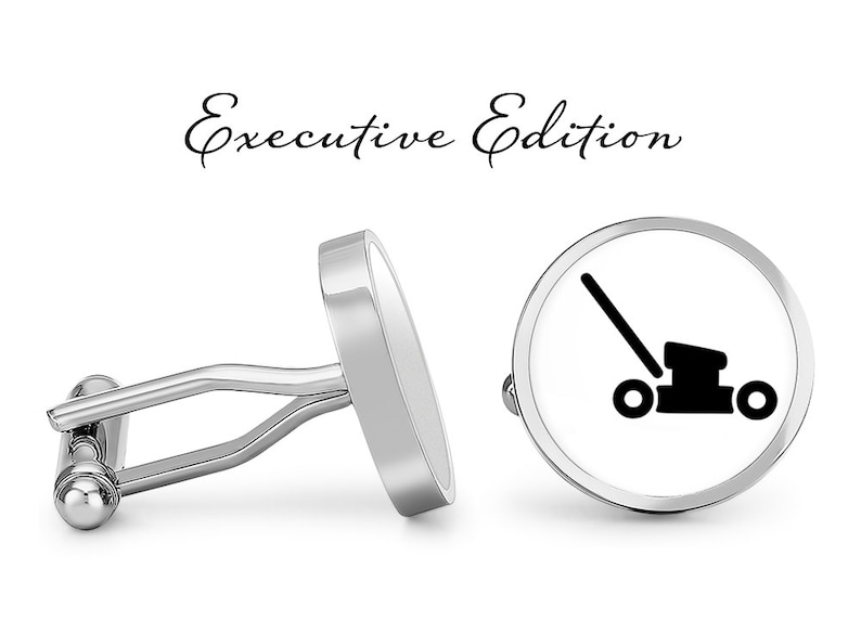 Landscaper Cufflink Lawnmower Cuff Links Lawn Mower Cufflinks Yard Care Cuff Link S1294
