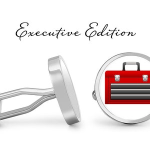 Toolbox Cufflinks - Tools Cuff Links - Construction Handyman Cufflink - Repair Cuff Link (Pair) Lifetime Guarantee (S0412)