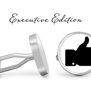 Thumbs Up Cufflinks Like Cuff Links Like Button Cufflink (Lifetime Guarantee) S1717
