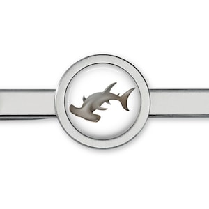 Hammerhead Shark Tie Clip - Shark Tie Bar - Sharks TieClip (Lifetime Guarantee) T0203