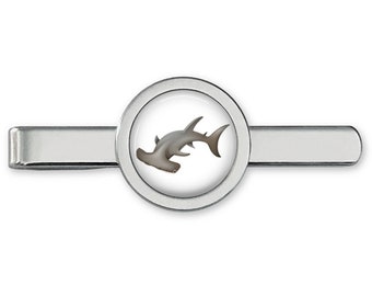 Hammerhead Shark Tie Clip - Shark Tie Bar - Sharks TieClip (Lifetime Guarantee) T0203