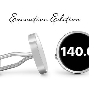 Full Iron Distance 140.6 Triathlon Cufflinks - Swim Bike Run Triathlete Cuff Links (Lifetime Guarantee) S2550