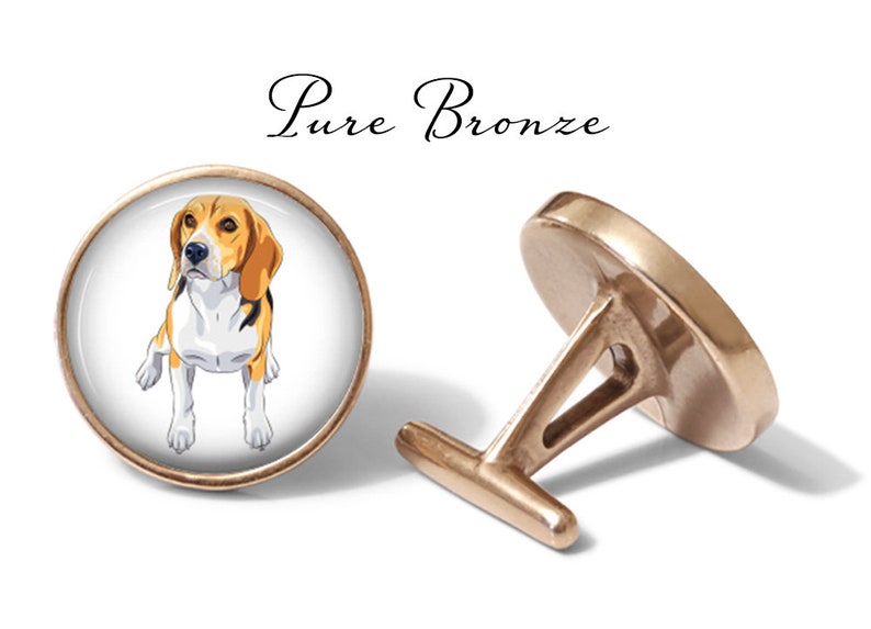 S0276 Beagle Cufflinks Pair Lifetime Guarantee Beagle Cufflink Dog Cufflinks Beagle Gift Dog Wedding Gift