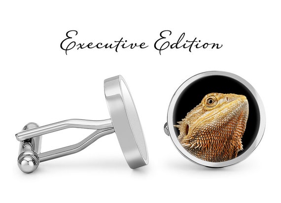 Bearded Dragon Lizard Chrome Finished Belt Buckle