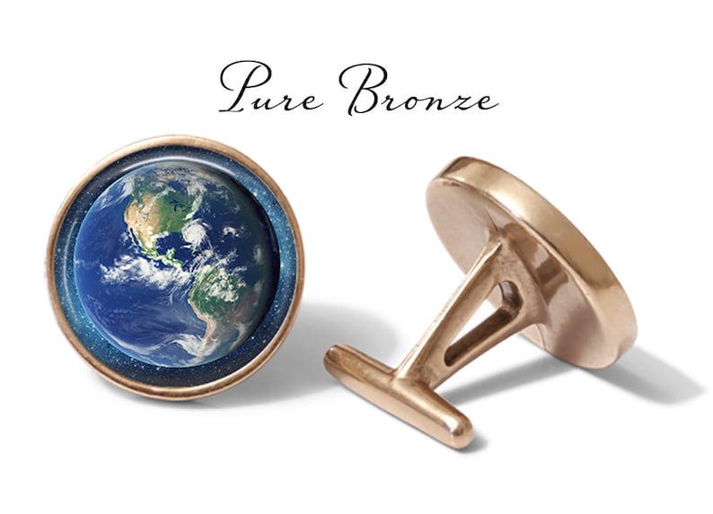 Lifetime Guarantee Earth Cufflinks Space Cufflink Planet Cuff Links Pair Astronomy Cuff Link S1302