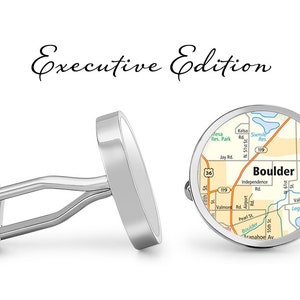 Boulder Cufflinks Colorado Cuff Links Boulder Co Carte Cufflink (Garantie à vie) S2189
