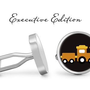 Train Cufflinks Locomotive Cuff Links Trains Cufflink (Lifetime Guarantee) S1576