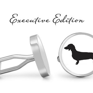 Wiener Dog Cufflinks - Dachshund Cuff Links - Dog Cufflink (Pair) Lifetime Guarantee (S1488)