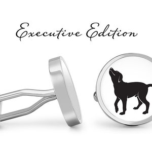 Labrador Cufflinks Retriever Cuff Links Lab Dog Cufflink (Lifetime Guarantee) S1656