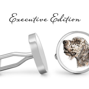 English Setter Cufflinks Setters Dogs Cuff Links (Lifetime Guarantee) S1926