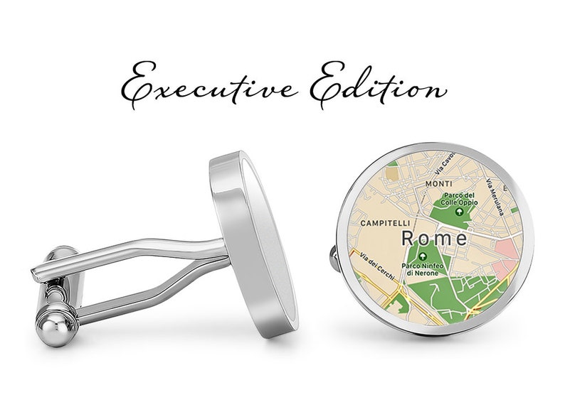 Rome Cufflinks Italy Cuff Links City Map Cufflink lifetime Etsy