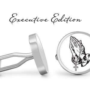 Prayer Hands Cufflinks Praying Hands Cuff Links Religious Cufflink (Lifetime Guarantee) S1607