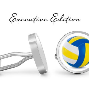 Water Polo Cufflinks - Water Polo Ball Cuff Links - Polo Cufflinks - Water Polo Wedding (Pair) Lifetime Guarantee (S0601)