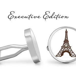 Eiffel Tower Cufflinks Paris Cuff Links France Cufflink (Lifetime Guarantee) S1942