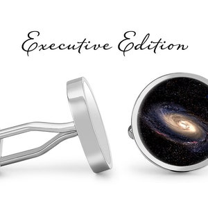 Galaxy Manschettenknöpfe - Weltraum Manschettenknöpfe - Planet Manschettenknöpfe (Paar) lebenslange Garantie (S1255)