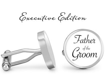 Cufflinks - Father of the Groom Cufflinks - Wedding Cufflinks - Wedding Gift for Dad (Pair) Lifetime Guarantee (S0669)