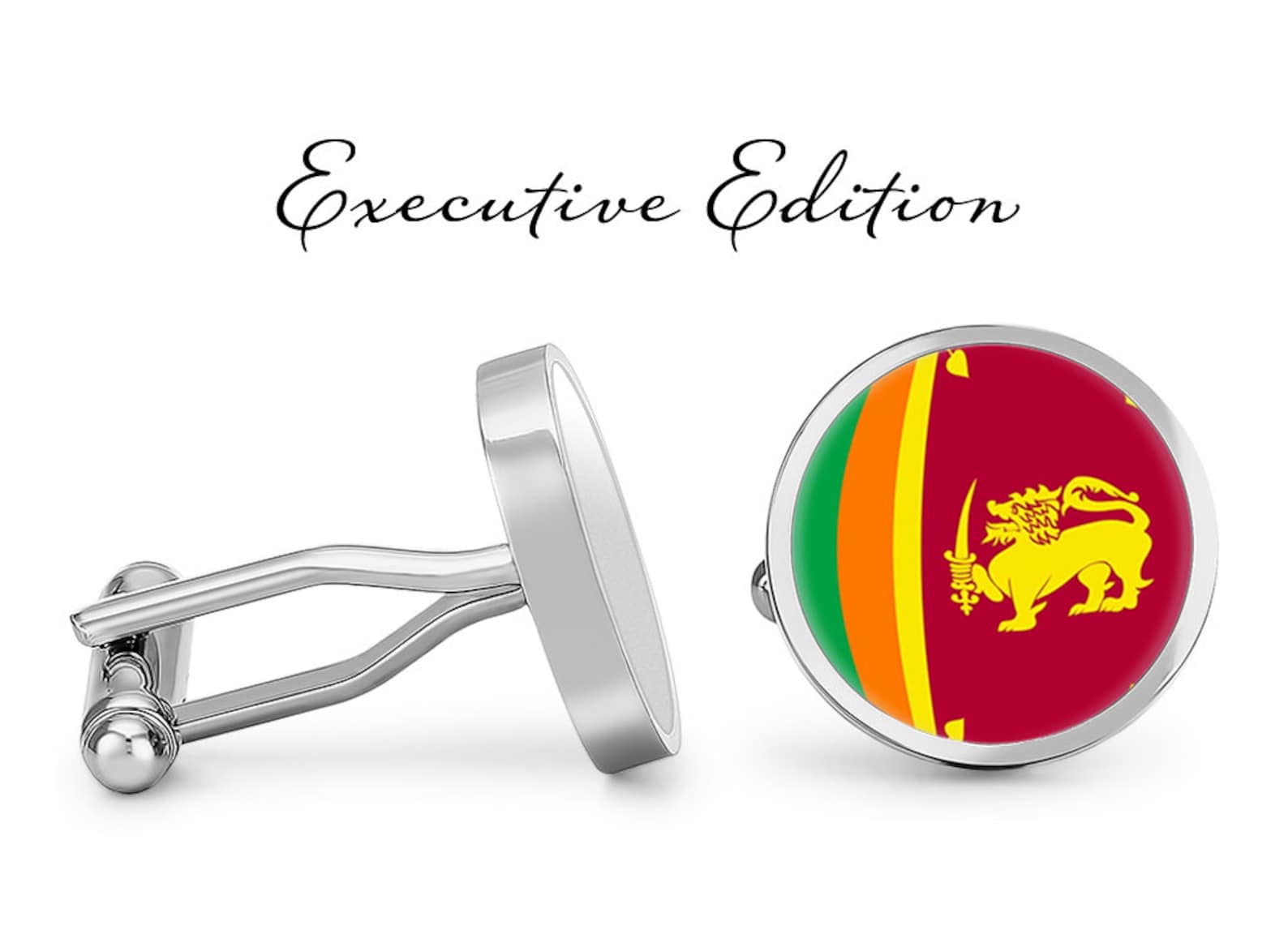 Sri Lanka Cufflinks Sri Lankan Flag Cuff Links lifetime Etsy Sweden