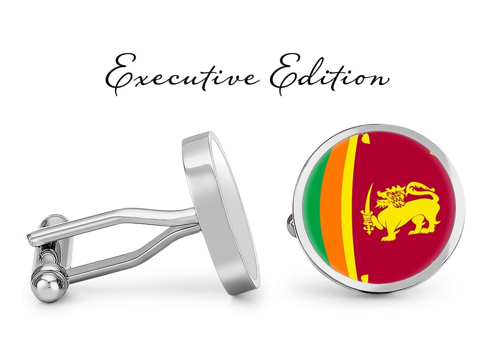 Sri Lanka Cufflinks Sri Lankan Flag Cuff Links lifetime Etsy Sweden