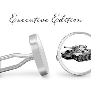 Tank Cufflinks - Tanks Cufflinks - Army Military Cuff Links - military Wedding Gift (Pair) Lifetime Guarantee (S0335)