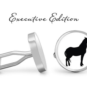 Horse Cufflinks Horses Cuff Links Equestrian Cufflink (Lifetime Guarantee) S1826